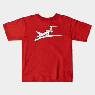 Private jet cartoon illustration Kids T-Shirt